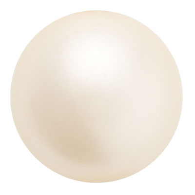 Preciosa Perle Kugel, Nacre Pearl, Form: Rund, 10 mm, Farbe: cream 