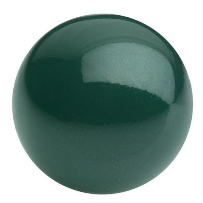 Perle Preciosa, Nacre Pearl, forme : Rond, 10 mm, Couleur : crystal malachite 