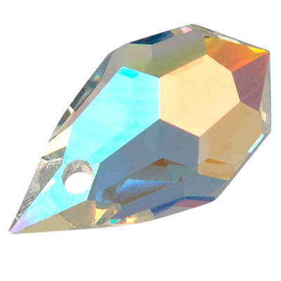 Preciosa Anhämher Tropfen, Drop Pendant 681, 9 x 15 mm, Farbe: crystal AB 