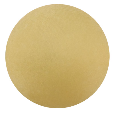 Perle polaire, ronde, env. 14 mm, jaune clair. 