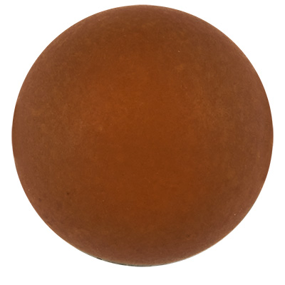 Perle polaire, ronde, env. 14 mm, brun foncé 