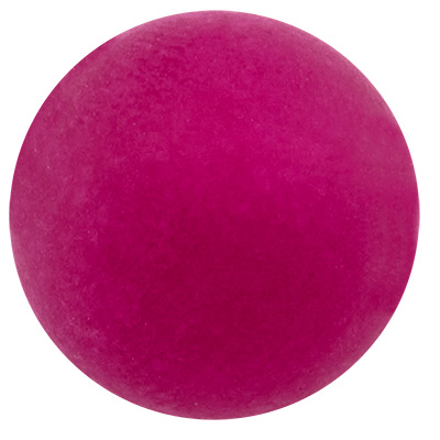 Perle polaire, ronde, env. 14 mm, rouge framboise 