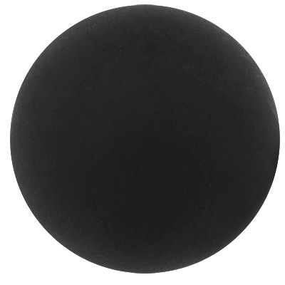 Perle polaire, ronde, env. 14 mm, noire 