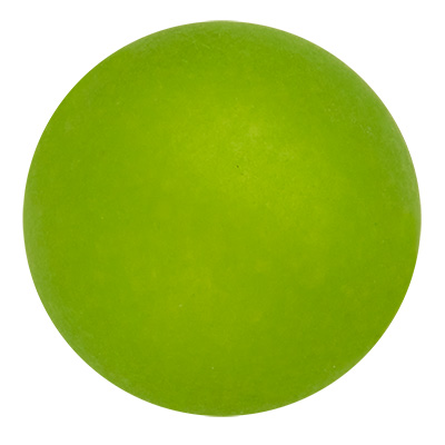 Polaris bead, round, approx. 14 mm, green 