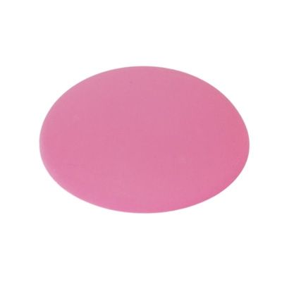Cabochon, round, 16 mm, rose 