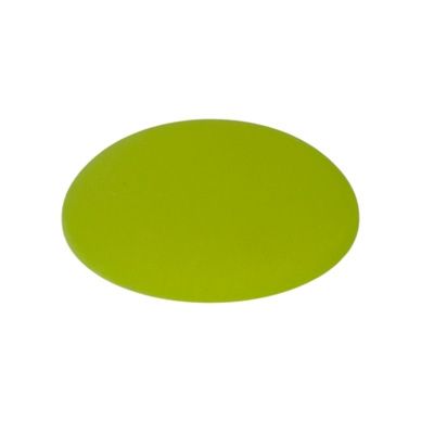 Polaris cabochon, round, 20 mm, light green 