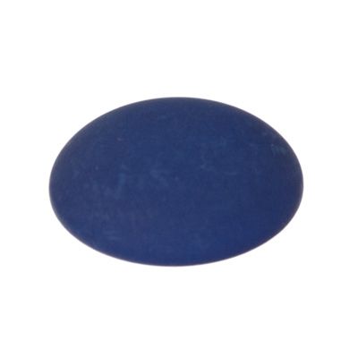 Polaris cabochon, rond, 20 mm, bleu foncé 