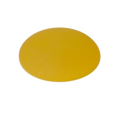 Polaris cabochon, round, 20 mm, sunshine yellow 