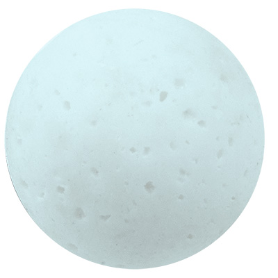 Polaris bead gala sweet, ball, 8 mm, white 