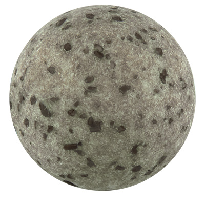 Polaris bead gala sweet, ball, 8 mm, dark grey 