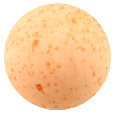 Polaris bead gala sweet, ball, 8 mm, orange 