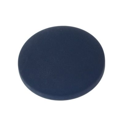 Polaris cabochon, rond, 12 mm, bleu foncé 
