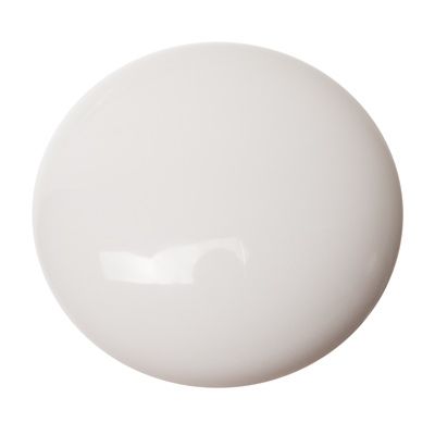Polaris opaque cabochon, rond, 12 mm, blanc 