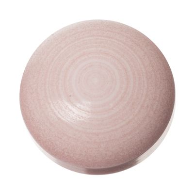 Polaris cabochon, round, 12 mm, surface: ceramica, colour: light amethyst 