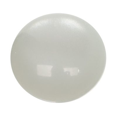 Polaris shiny cabochon, round, 12 mm, aqua 