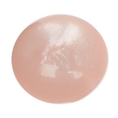 Polaris shiny cabochon, round, 12 mm, pink 