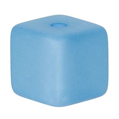 Polaris cubes, 8 x 8 mm, sky blue 