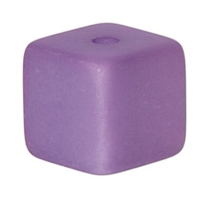 Polaris blokjes, 8 x 8 mm, violet 
