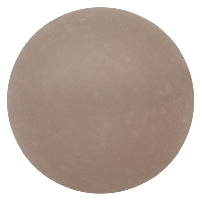 Perle polaire, ronde, env. 6 mm, gris foncé 