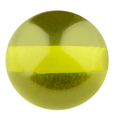 Polarisbol 10 mm transparant, olijfgroen 