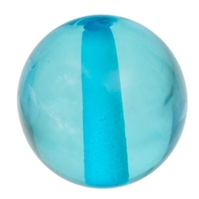 Polarisbol 10 mm transparant, turkooisblauw 