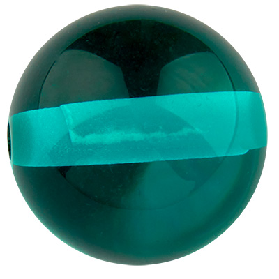 Boule Polaris 10 mm transparente, émeraude 