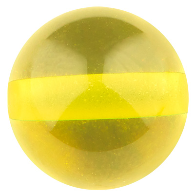 Polarisbol 14 mm transparant, lichtgroen 