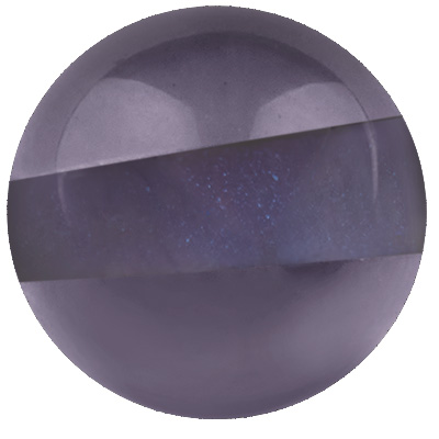 Boule Polaris 14 mm transparente, bleu foncé 