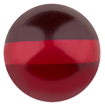 Polarisbol 14 mm transparant, framboos rood 