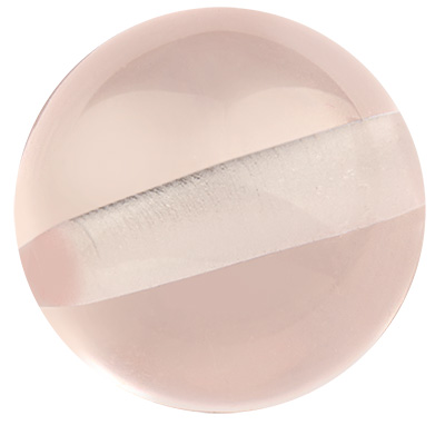 Boule Polaris 14 mm transparente, rose pastel 