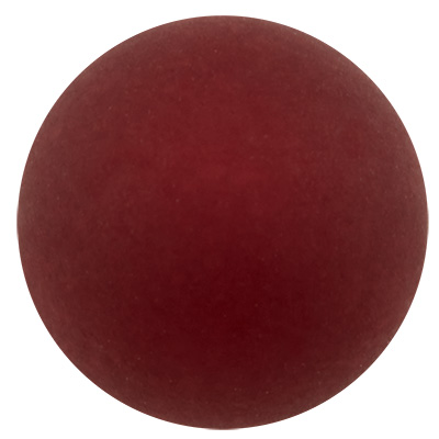 Polaris ball, 4 mm, matt, garnet 