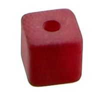 Polaris cubes, 6 x 6 mm, wine red 