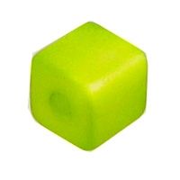Polaris cubes, 6 x 6 mm, light green 