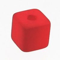 Polaris cubes, 6 x 6 mm, red 