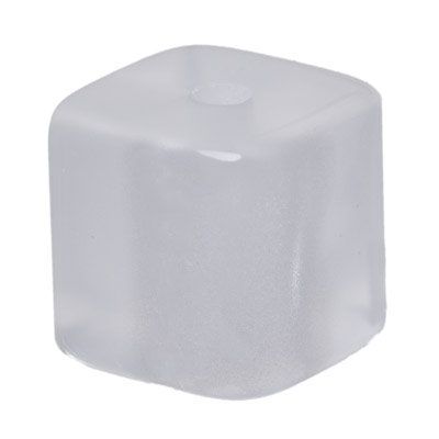 Polaris cubes, 8 mm, glossy, white 