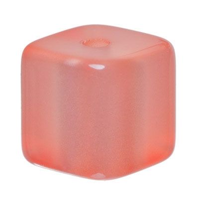 Polaris cubes, 8 mm, shiny, orange 