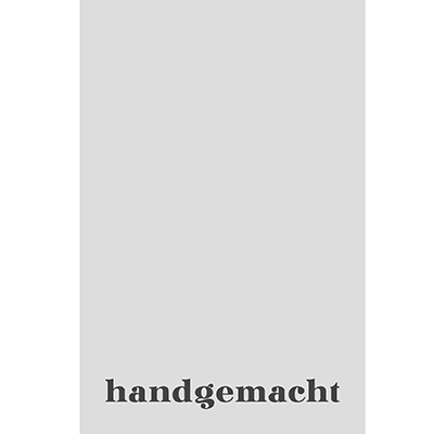Schmuckkarte "handgemacht", hochkant, helles grau, Größe 8,5 x 5,5 cm 