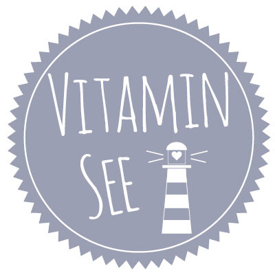 Sticker "Vitamine Zien", rond, diameter 50 mm 