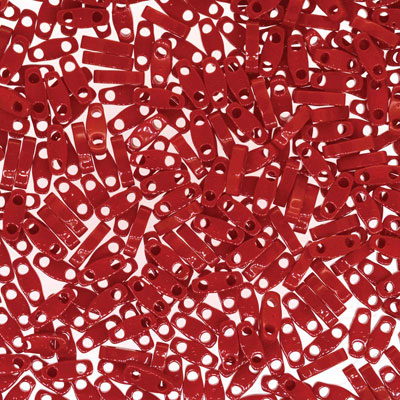 Miyuki kralen Kwart Tila, kleur: Opaque Red, tube met ca. 7,2 gr. 