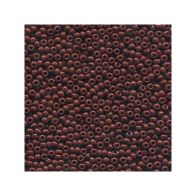 11/0 Preciosa Rocailles Perlen, Rund (ca. 2 mm), Farbe: Brown Opal, Röhrchen mit ca. 24 Gramm 