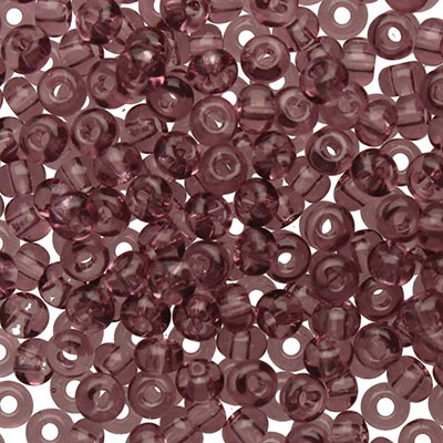 11/0 Preciosa Rocailles Perlen, Rund (ca. 2 mm), Farbe: Light Amethyst, Röhrchen mit ca. 24 Gramm 