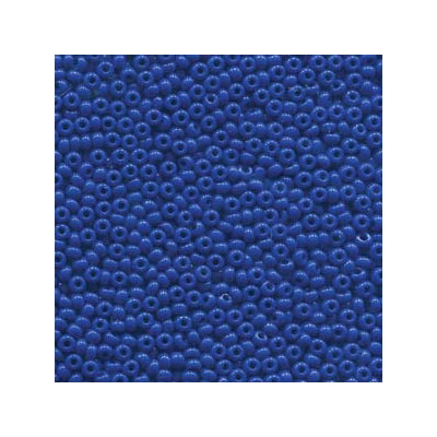 6/0 Preciosa Rocailles Perlen, Rund (ca. 4 mm), Farbe: Blue, Röhrchen mit ca. 20 Gramm 
