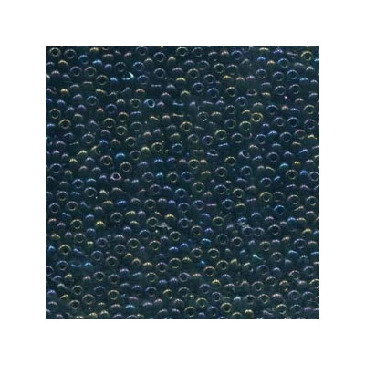 6/0 Preciosa Rocailles Perlen, Rund (ca. 4 mm), Farbe: Jet AB, Röhrchen mit ca. 20 Gramm 