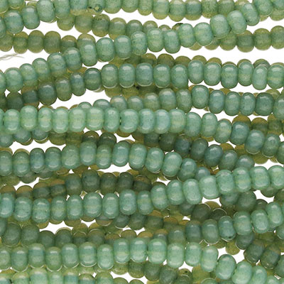 8/0 Preciosa Rocailles Perlen, Rund (ca. 3 mm), Farbe: Sol Gel Jade Opal, Röhrchen mit ca. 24 Gramm 
