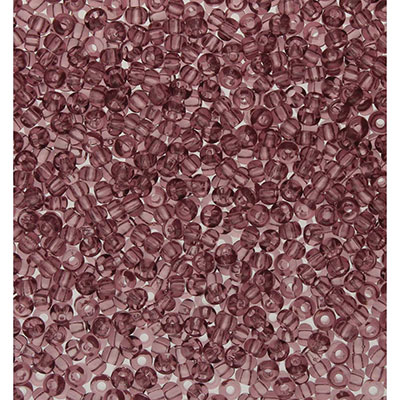 8/0 Preciosa Rocailles Perlen, Rund (ca. 3 mm), Farbe: Light Amethyst, Röhrchen mit ca. 22 Gramm 