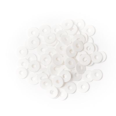 Katsuki Perlen Mix, Durchmesser 6 mm, Farbe: White beach, ca. 100 Stück 