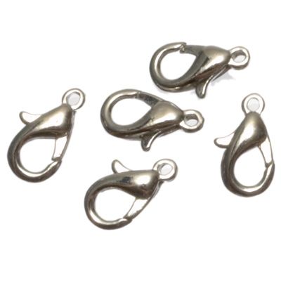 5 carabiner, 12 mm, silver-coloured 