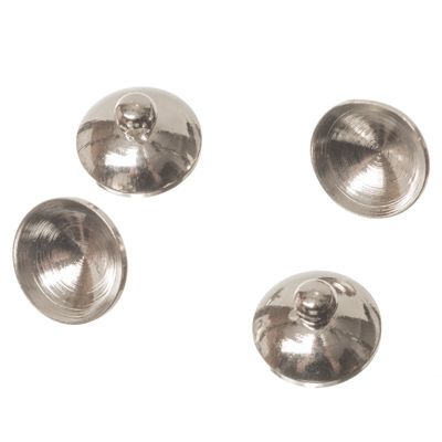 Suspension for glass balls, for ball opening 4 -8 mm, 4 pieces, silver-coloured 