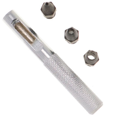Perforateurs, set de 3 tailles de trous (1,5 mm, 3 mm, 4,5 mm) 