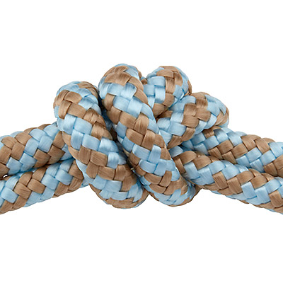 Sail rope, diameter 10 mm, length 1 m, aqua beige mix 